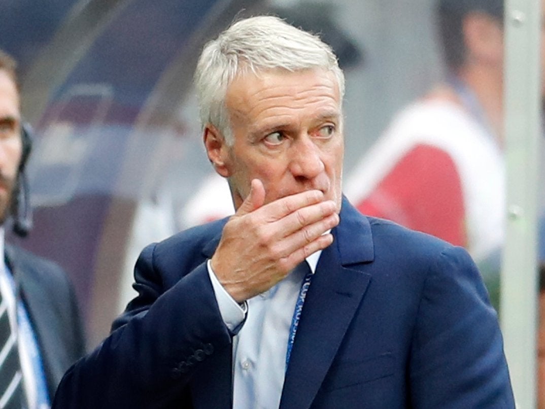 Deschamps was criticised for France's performance against Denmark