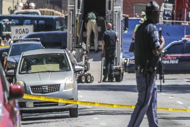 Atlanta police bomb squad responds to the incident in Georgia