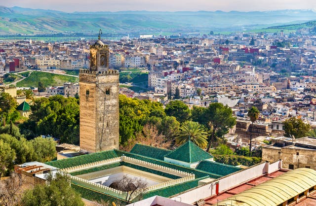 The mosque at Bab Guissa Gate in Fez