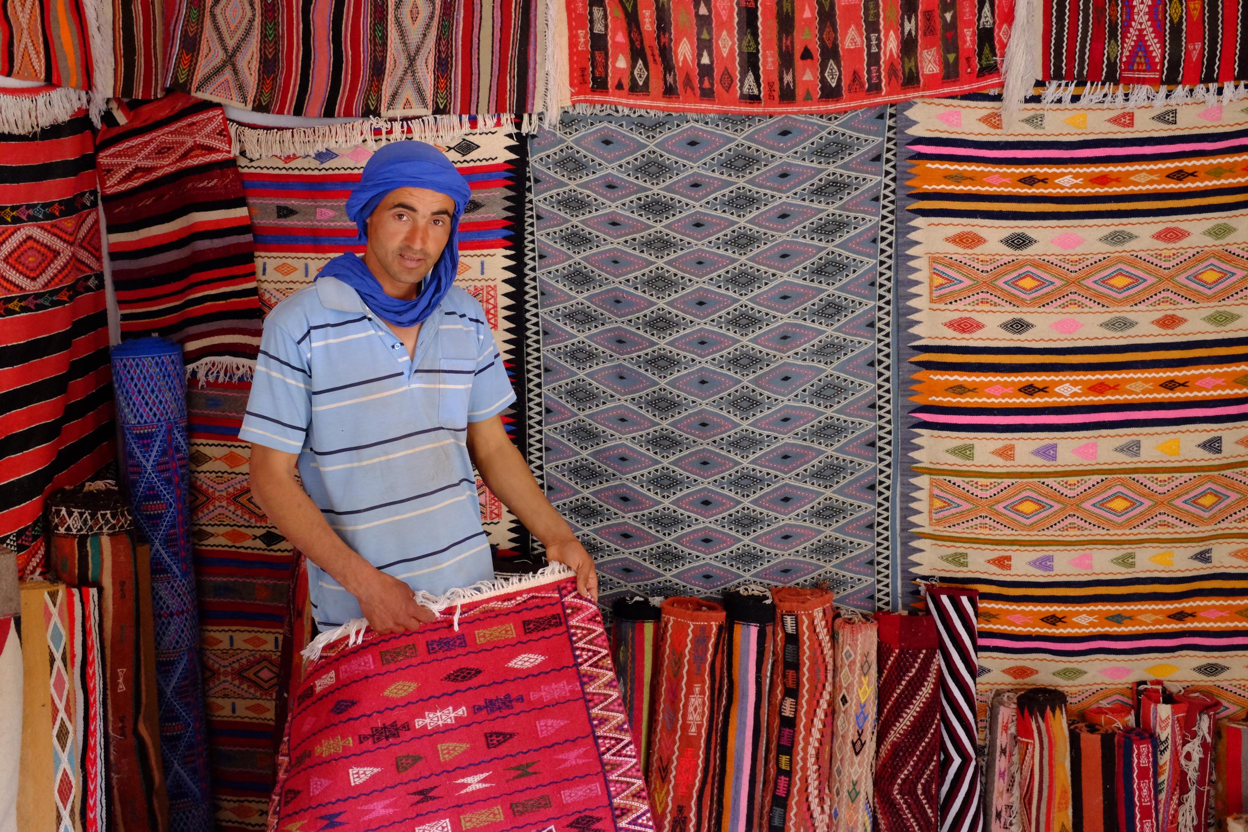 Traditional handmade rugs for sale in Toujane