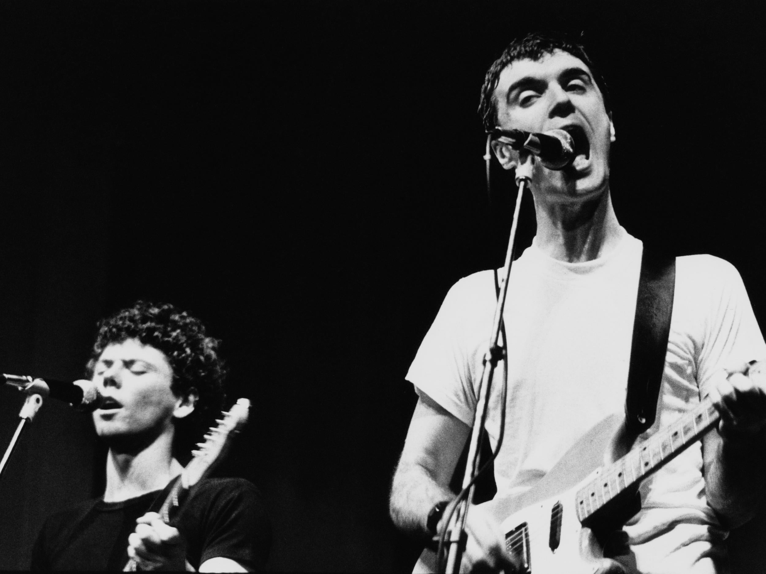 Guitarist Jerry Harrison (left) and singer-songwriter David Byrne really found their groove in 1978 (Getty)