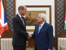 William voices ‘hope for lasting peace’ during visit to West Bank
