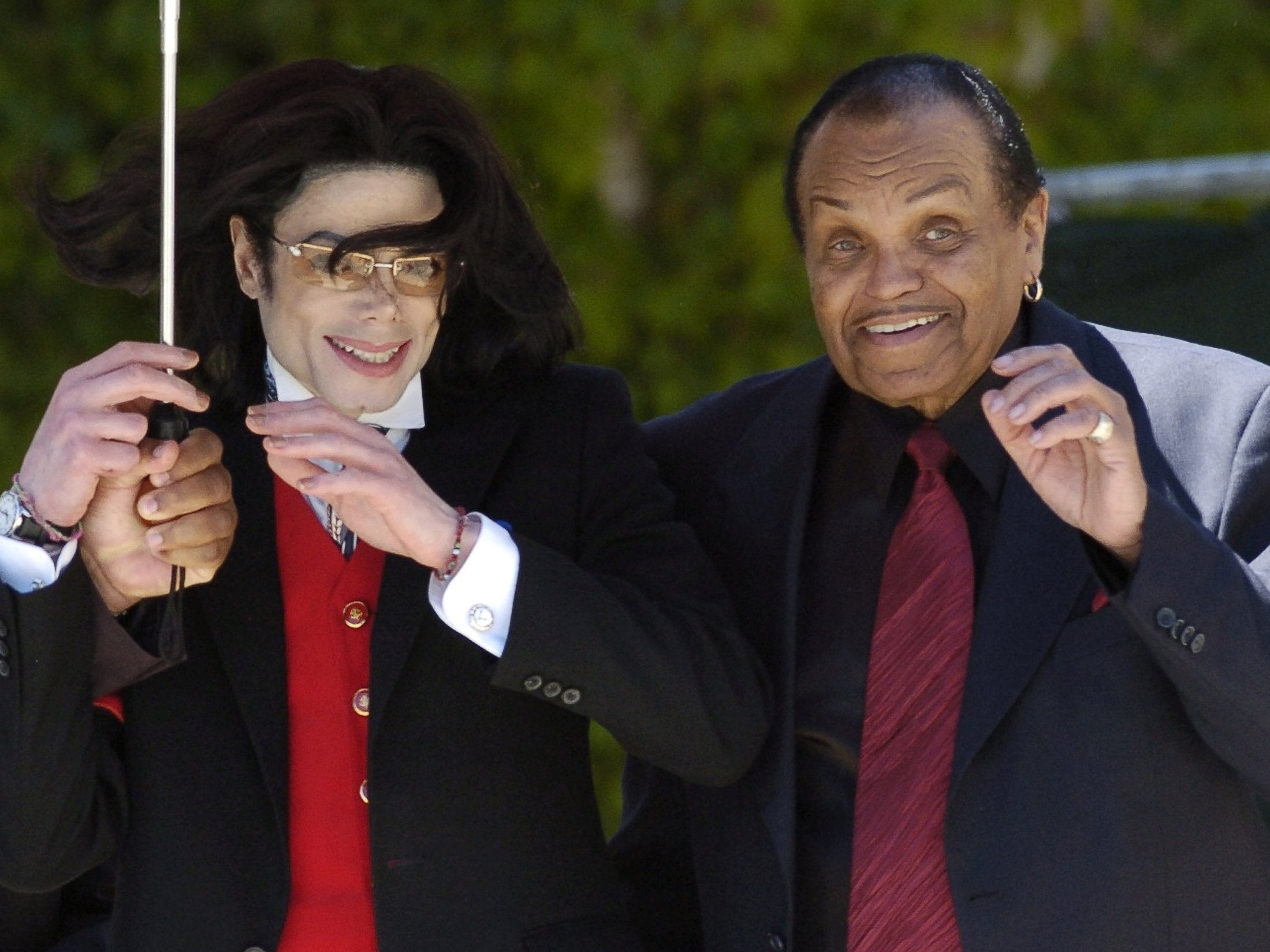 The music manager, here with his son Michael Jackson, would make his children rehearse for many hours after school