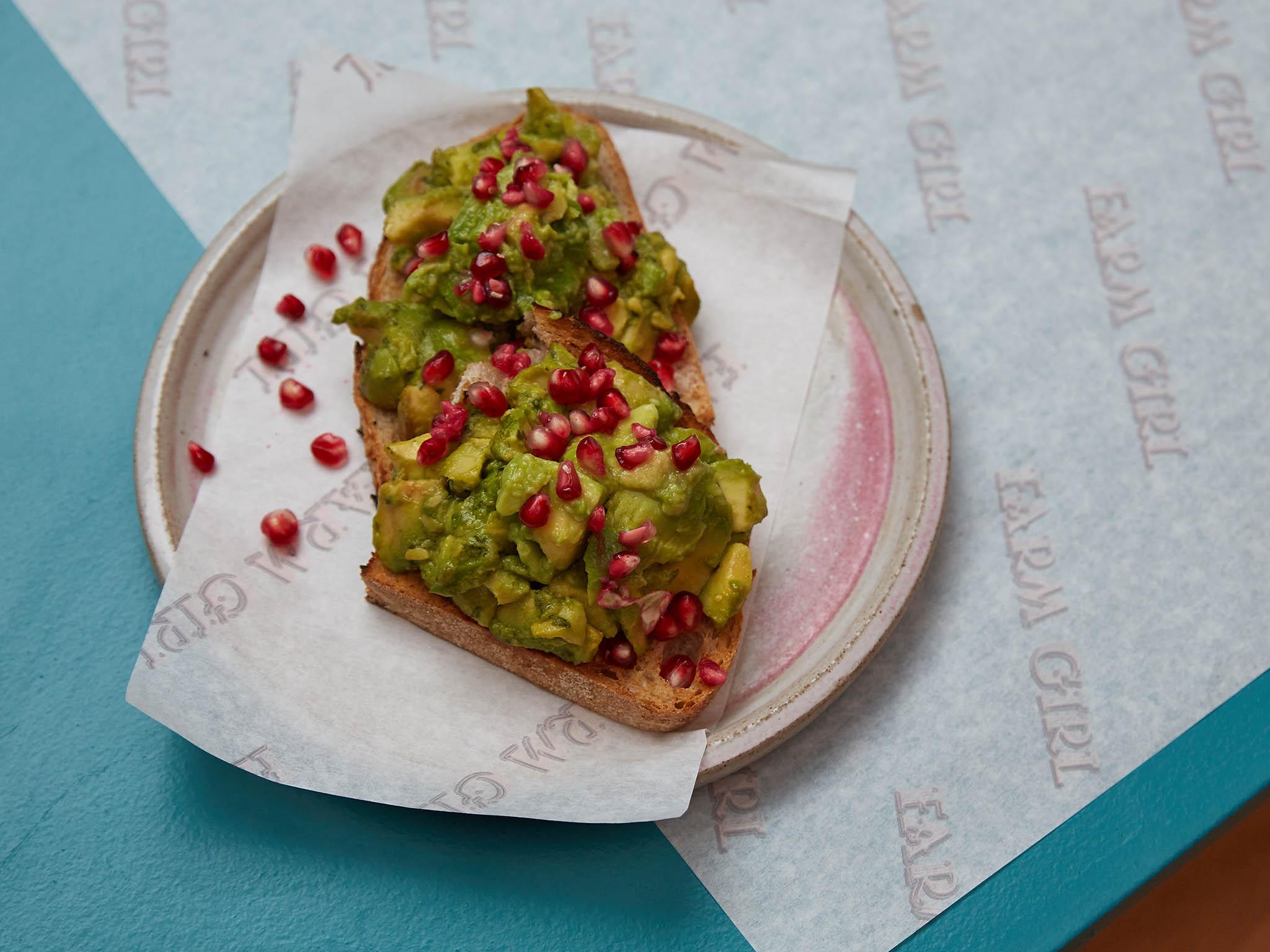 &#13;
Rather smashing: the avocado toast provides a more generous helping than you would normally find&#13;