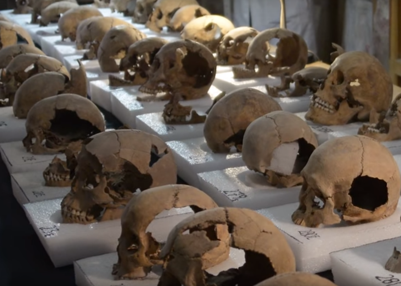 Hundreds of skulls reveal scale of human sacrifice in an ancient Aztec city