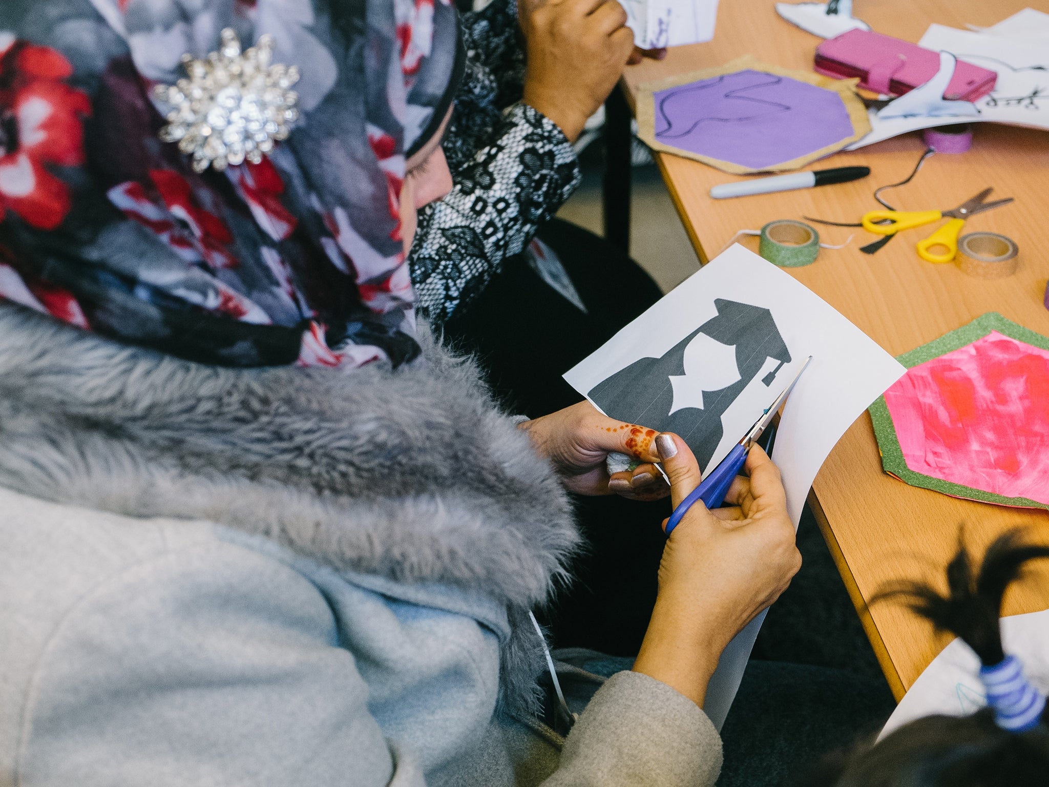 Art is helping the women to rebuild their confidence