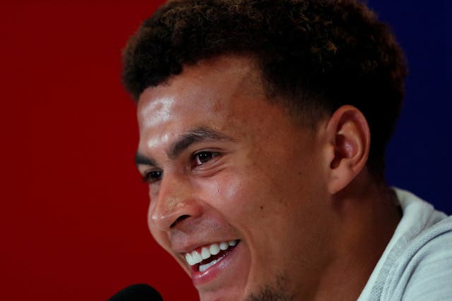 England's Dele Alli during the press conference