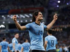 Uruguay keep it clean as Cavani sends Portugal home early