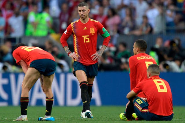 Spain were devastated to exit the tournament