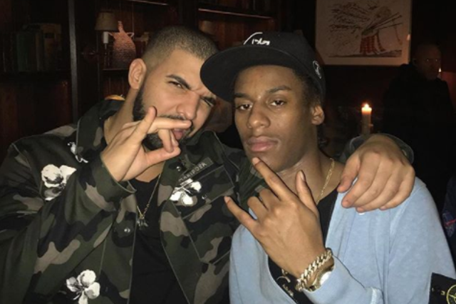 A photo shared on the late rapper Smoke Dawg's Instagram, of him with friend and fellow Toronto rapper Drake