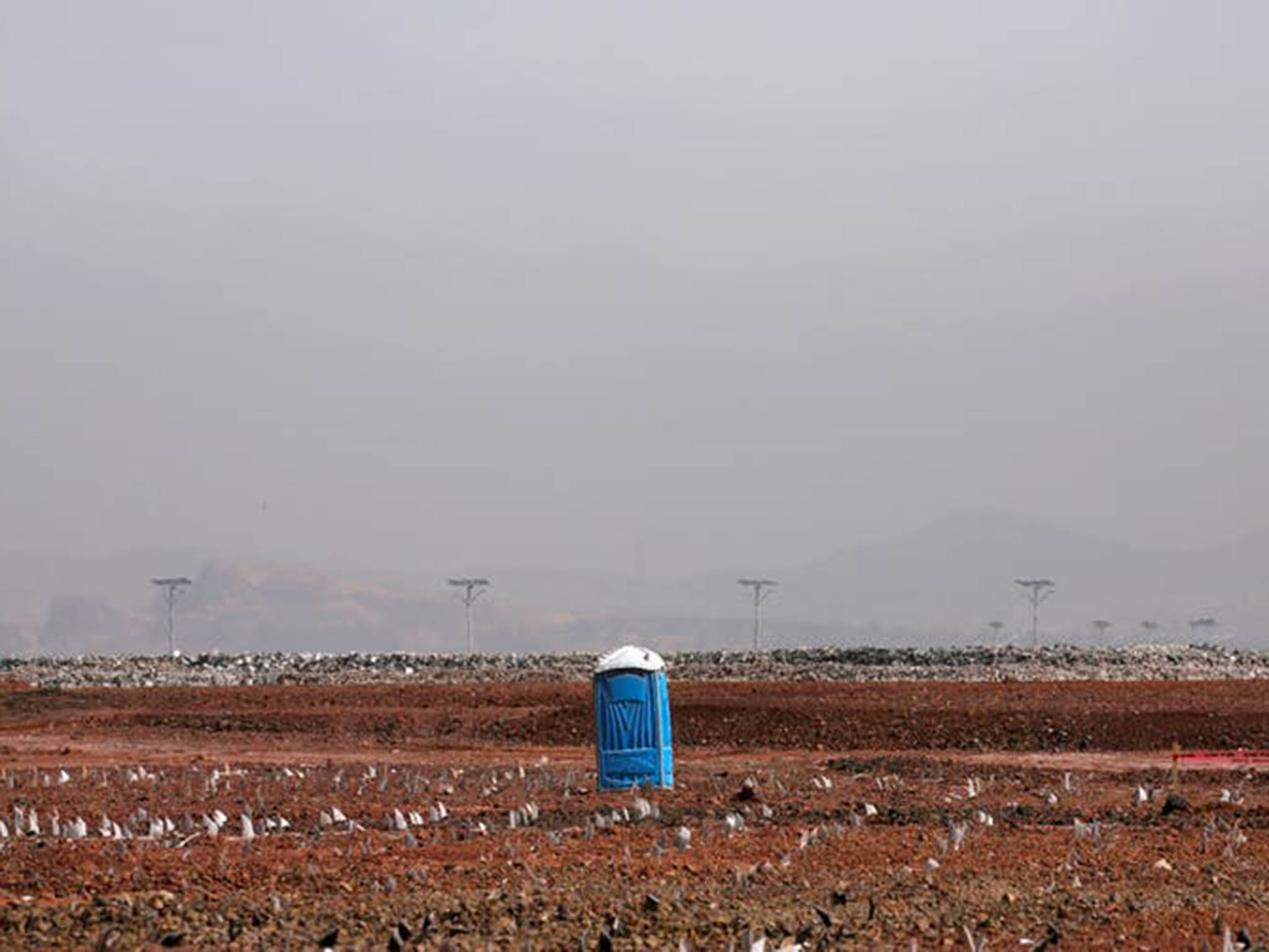 The new airport will occupy 17 square miles of the 46 square mile former Lake Texcoco (Reuters)