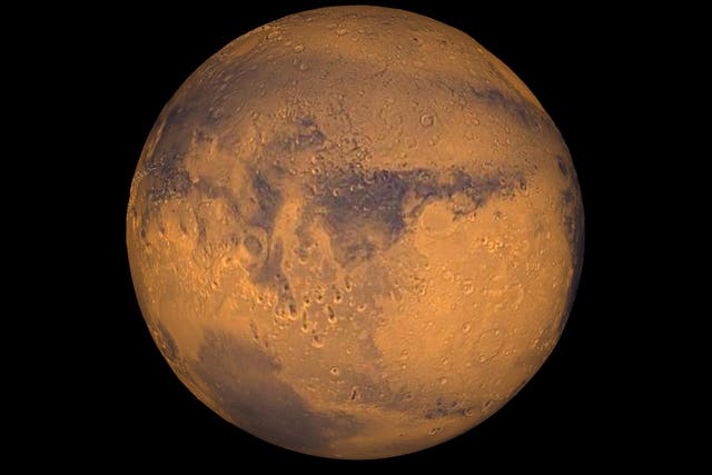 Mars is the jewel in a parade of planets and stars on view to the south this month