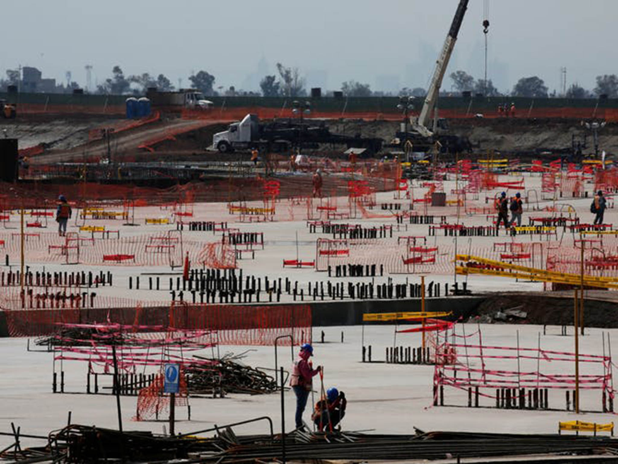 Construction is well underway on Mexico City’s new international terminal (Reuters)