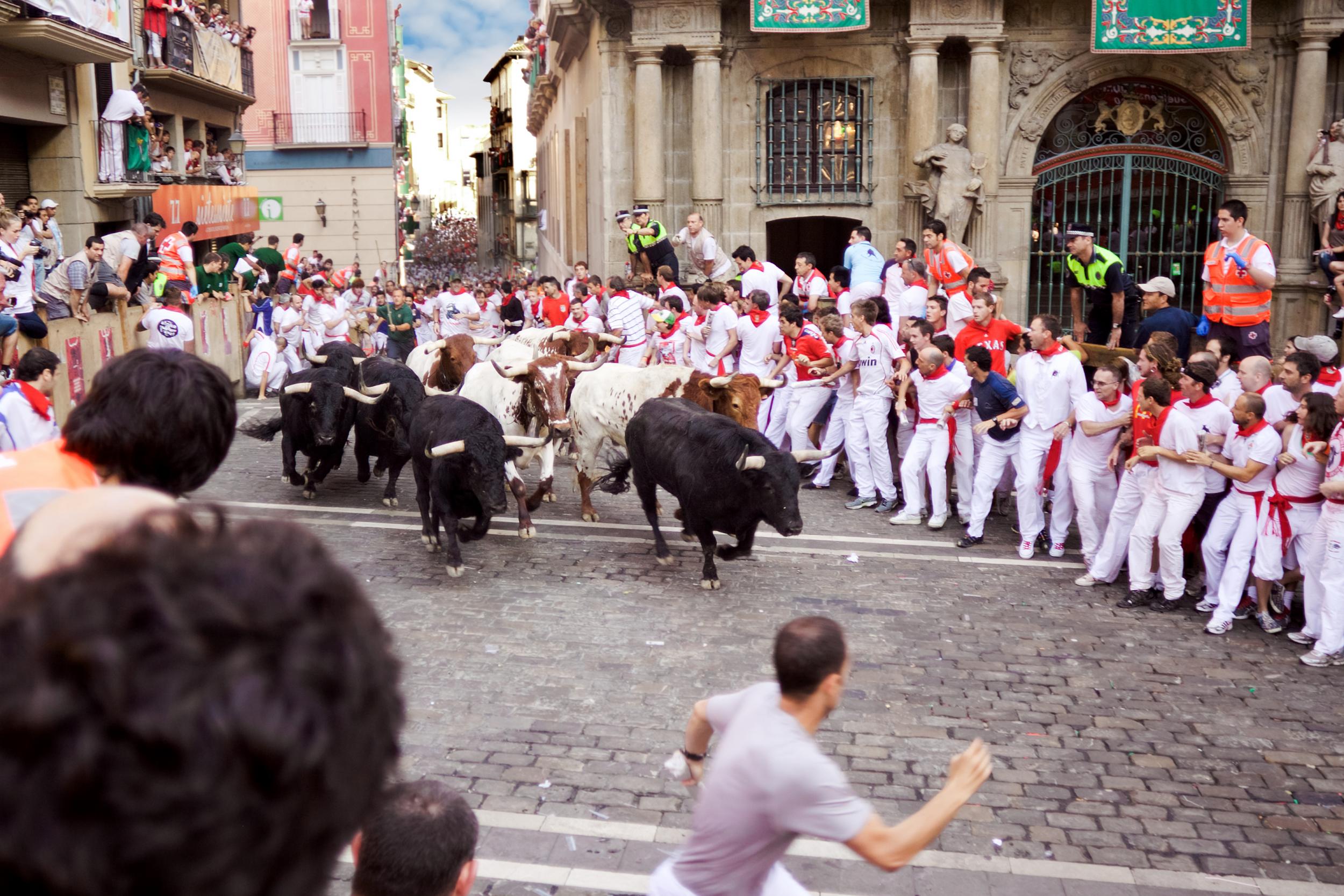 The annual Pamplona bull run has seen an increasing number of women report incidents of sexual assault, such as groping (istock)