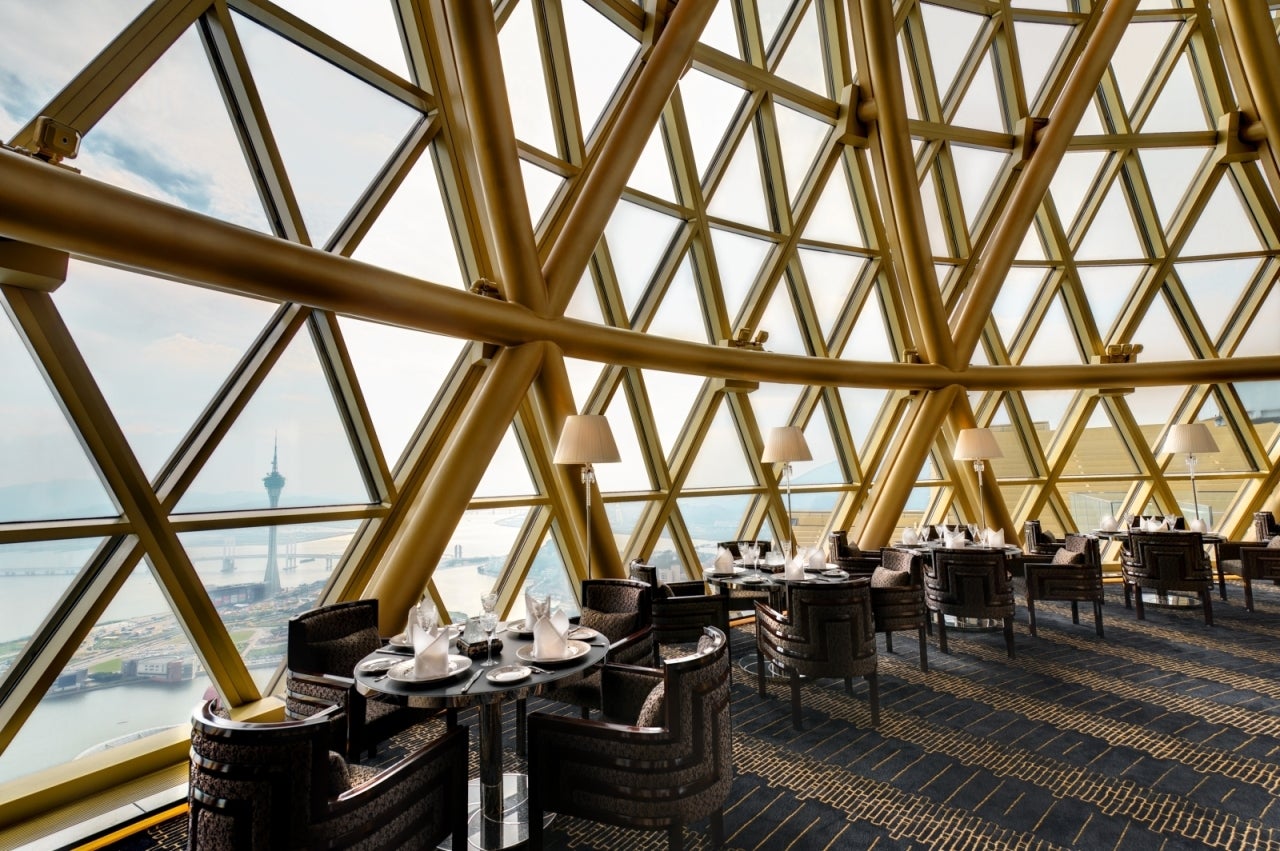 Robuchon au Dôme is on the 43rd floor of the Grand Lisboa hotel