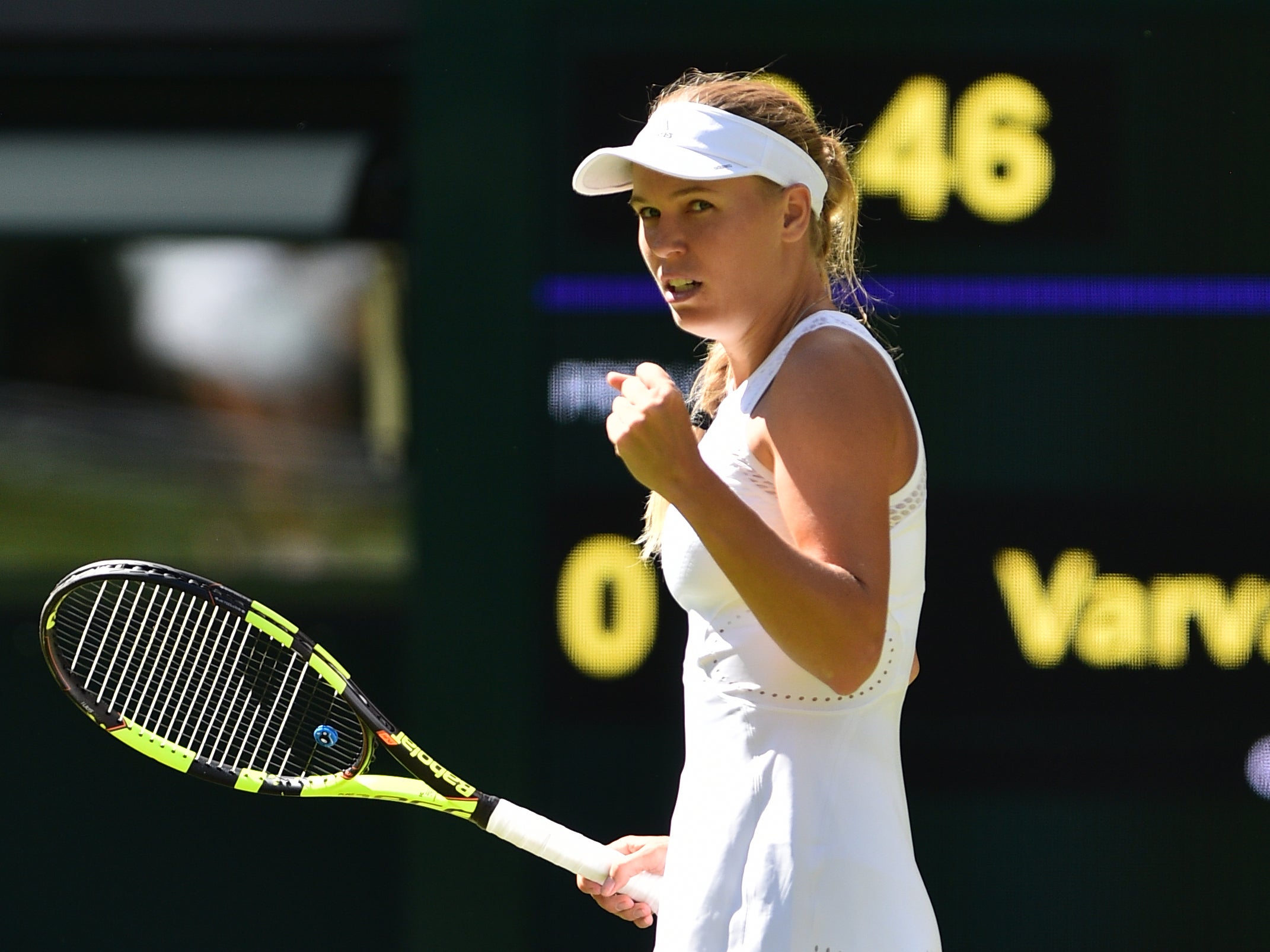 Caroline Wozniacki booked her place in the second round