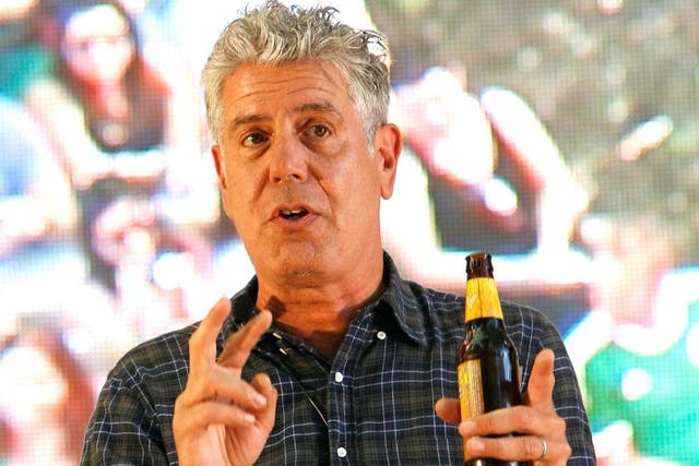 Anthony Bourdain shared his tips for creating the perfect burger (Getty)