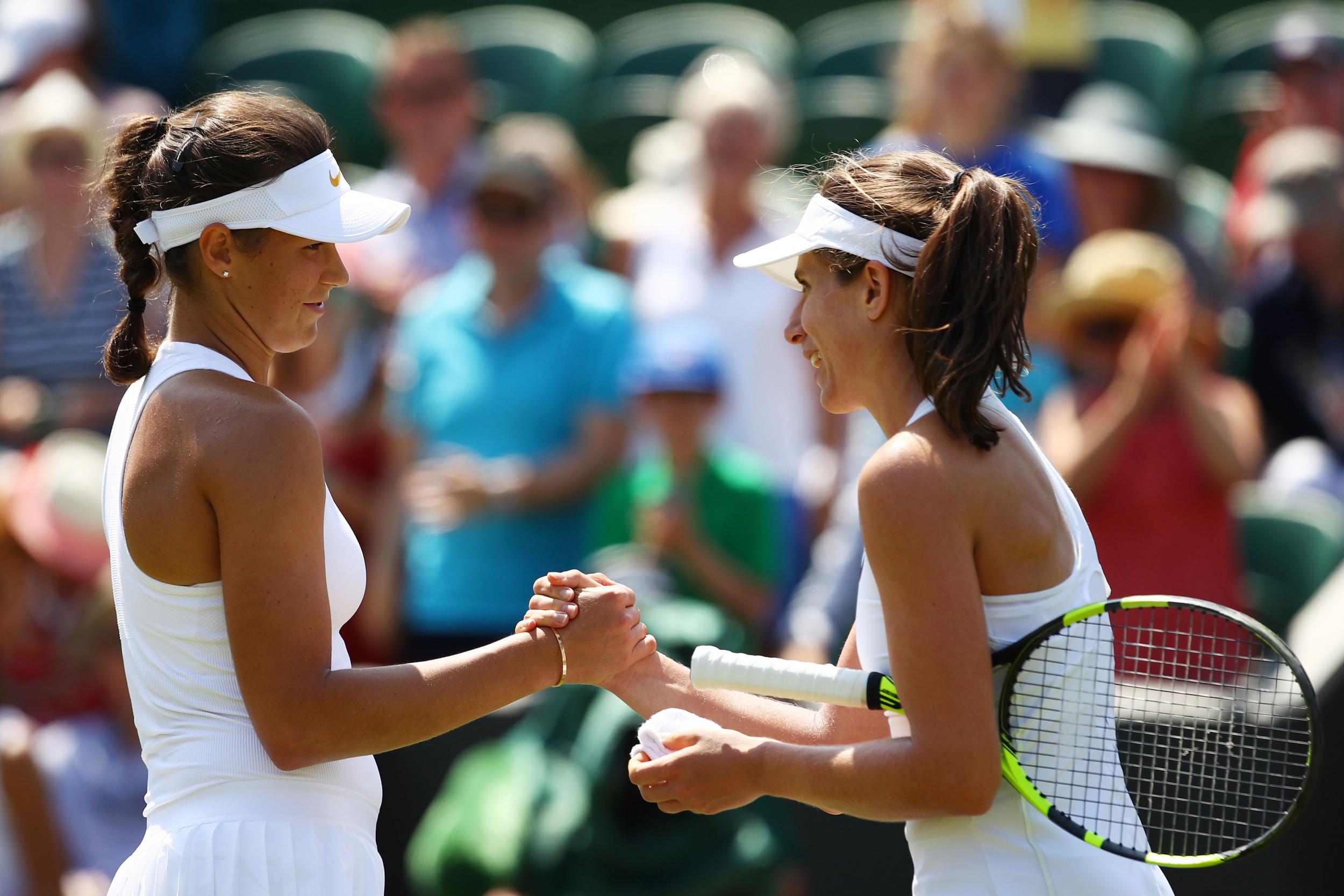 Vikhlyantseva pushed Konta hard in the second set