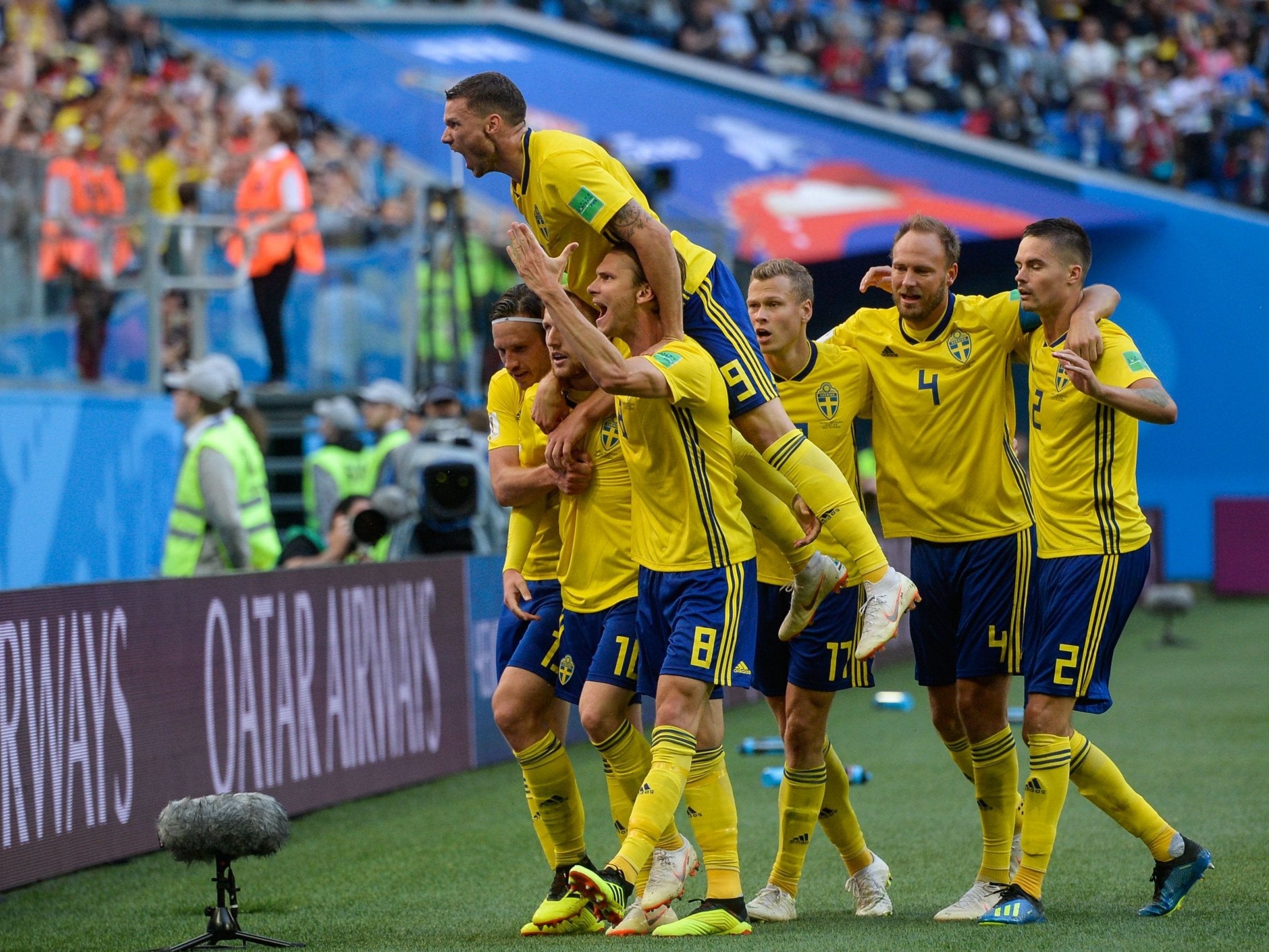 Sweden are through to the last eight for the first time since 1994