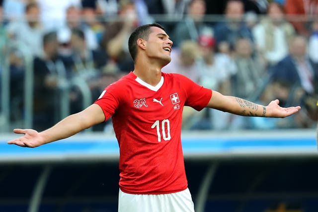 Granit Xhaka's Switzerland were knocked out by Sweden