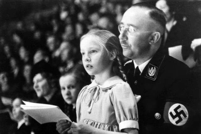 Gudrun with her father, the Third Reich’s highest ranking official after Hitler, in Berlin in 1938