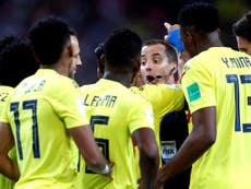 England vs Colombia referee loses complete control of World Cup clash