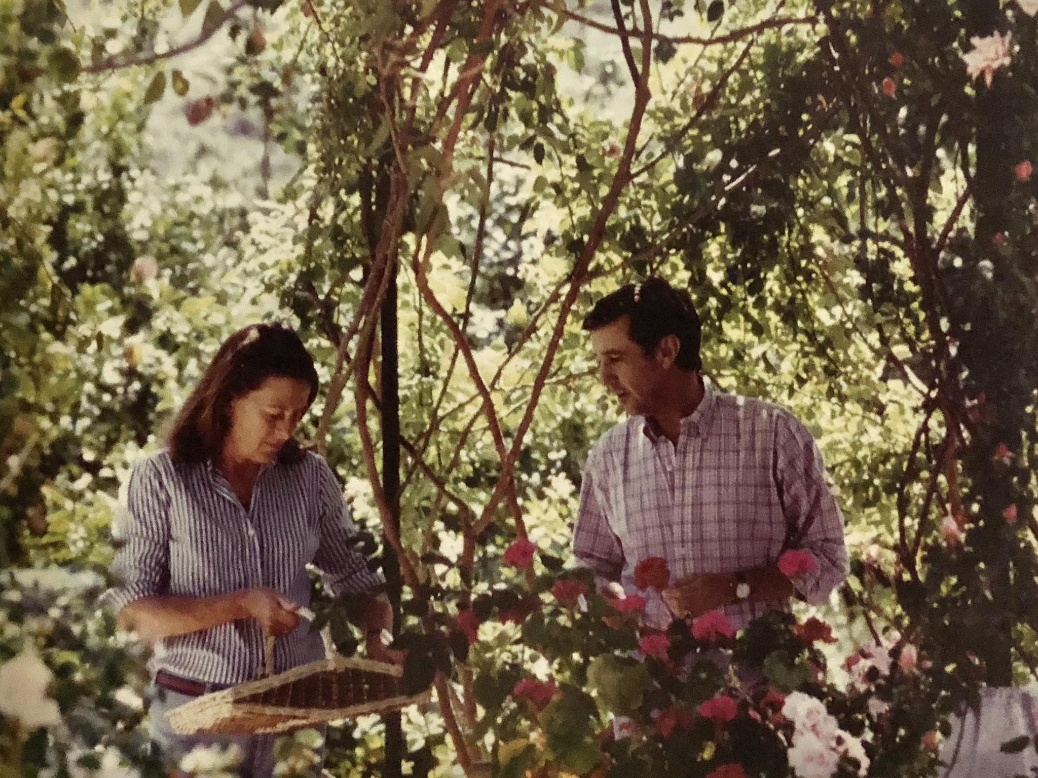 Janetta at her Torre de Tramores home in Spain with Jaime, in the 1970s