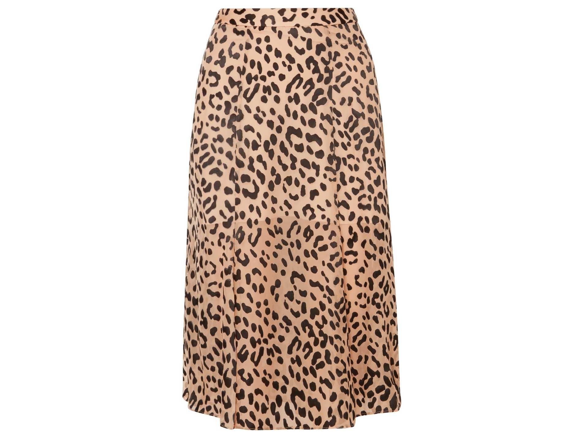 Alice &amp; Olivia, Athena Devore-Chiffon Midi Skirt, £315, Net-a-Porter