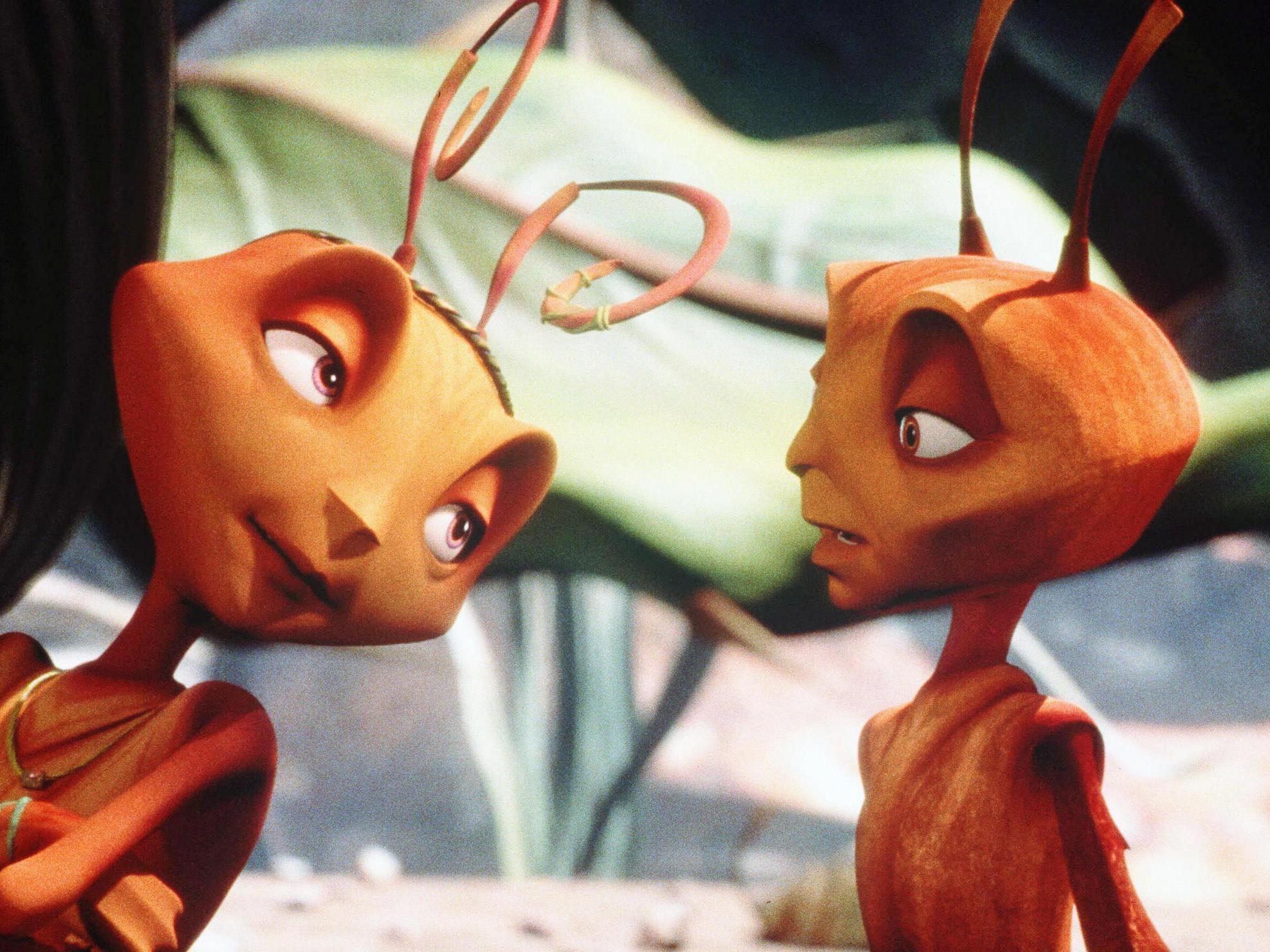 Sharon Stone and Woody Allen voiced the leads in Antz