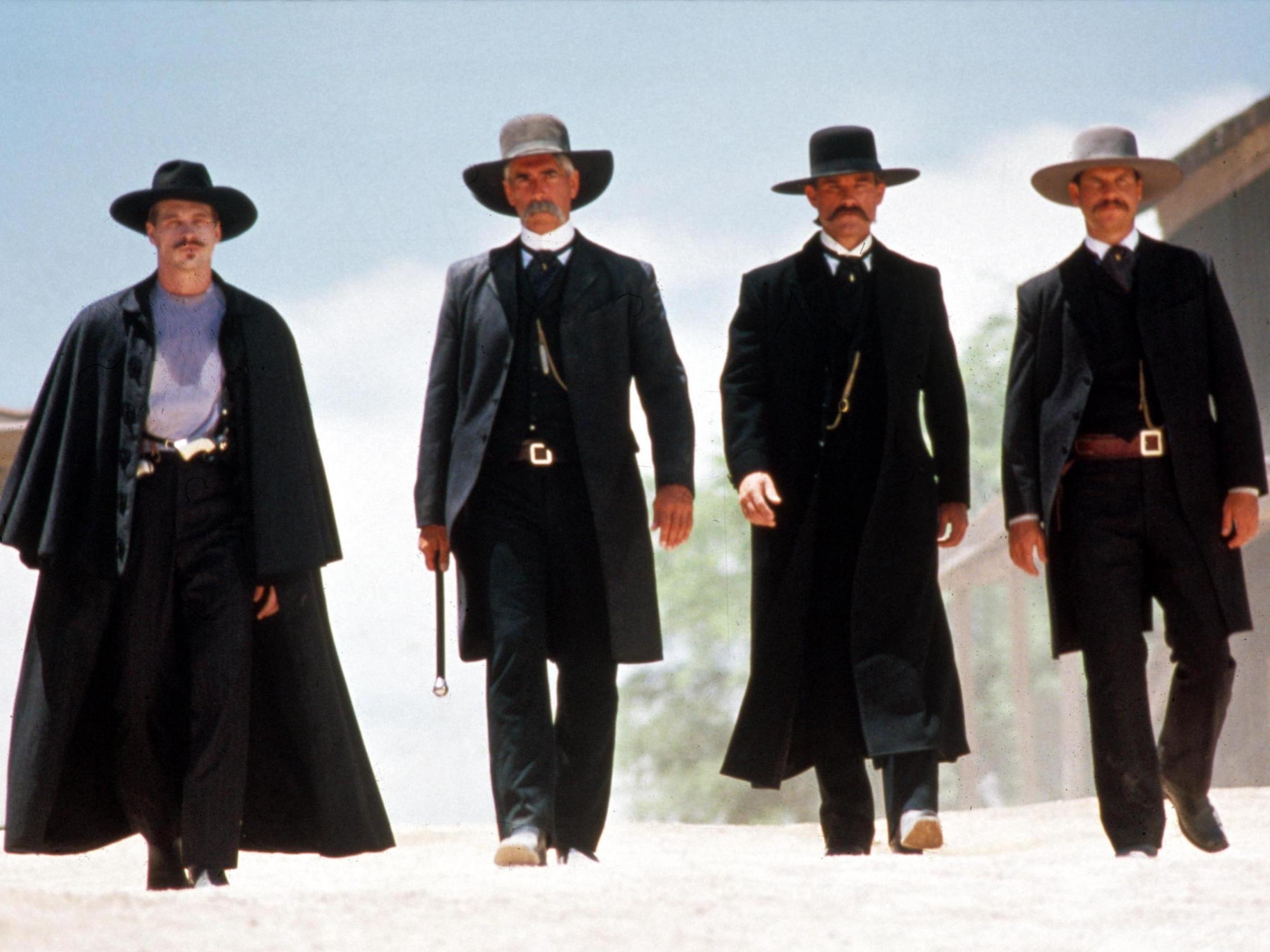 Tombstone, Val Kilmer, Sam Elliott, Kurt Russell and Bill Paxton in Tombstone