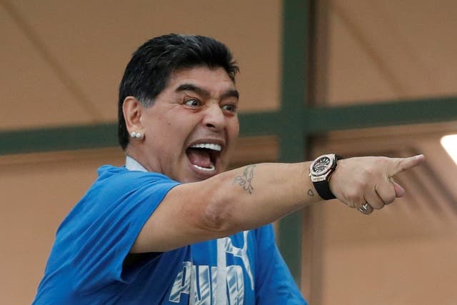 Diego Maradona has been criticised in a strong statement from Fifa