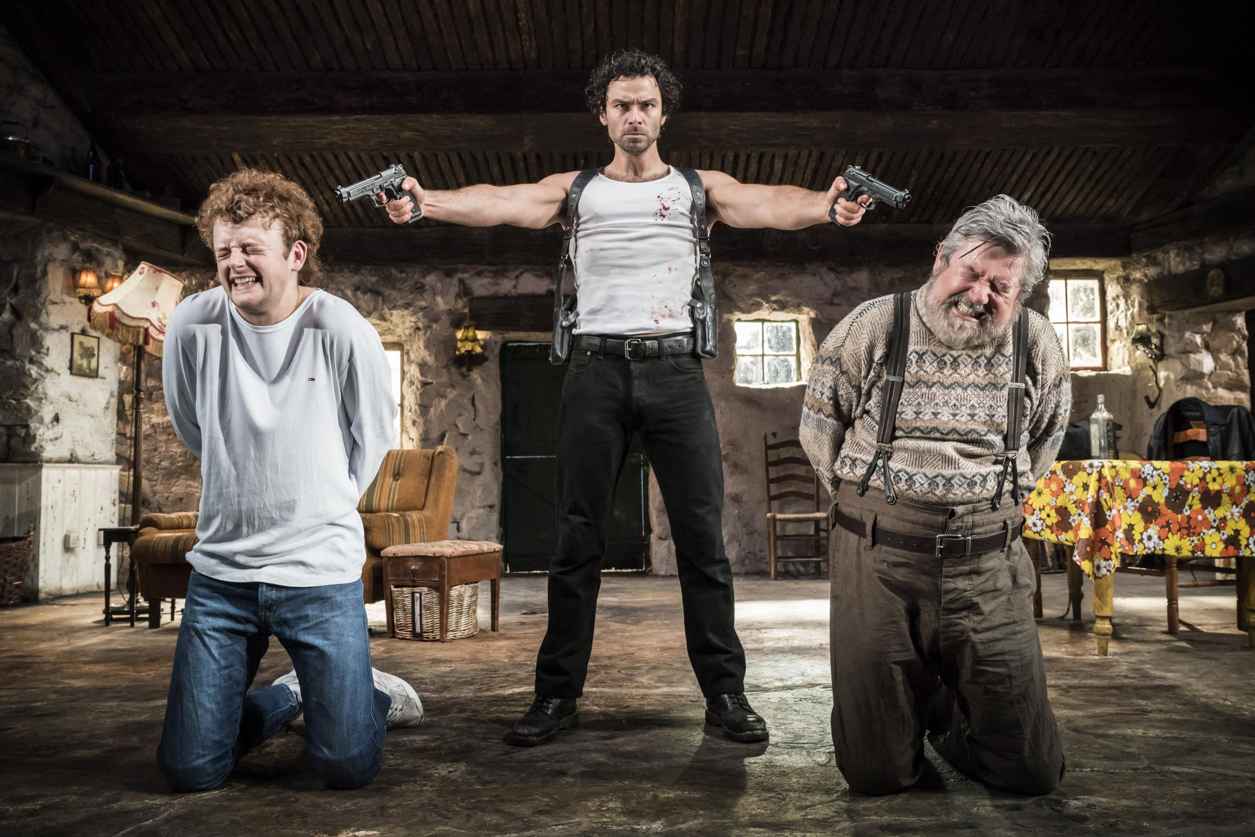 Chris Walley, Aidan Turner andDenis Conway in 'The Lieutenant of Inishmore'