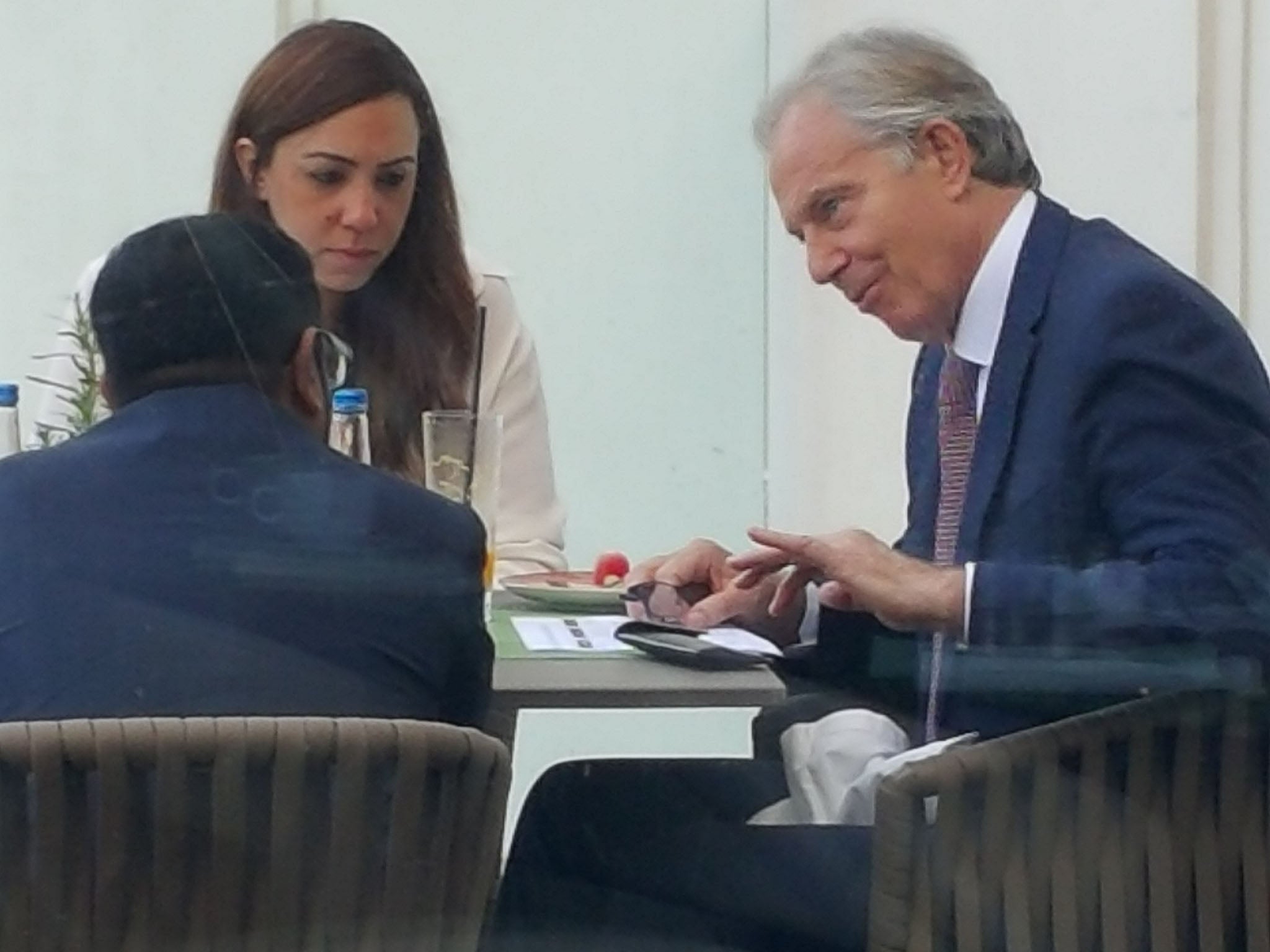 Tony Blair was spotted by Robert Fisk in Belgrade