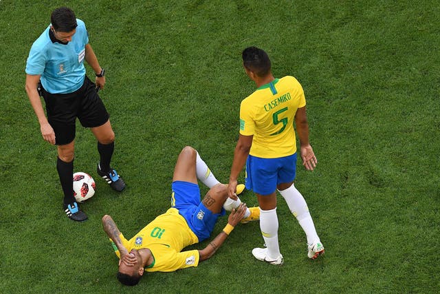 Neymar was heavily criticised for his overreactions to fouls