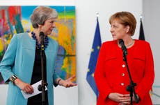 Angela Merkel warns Theresa May of Brexit time pressures