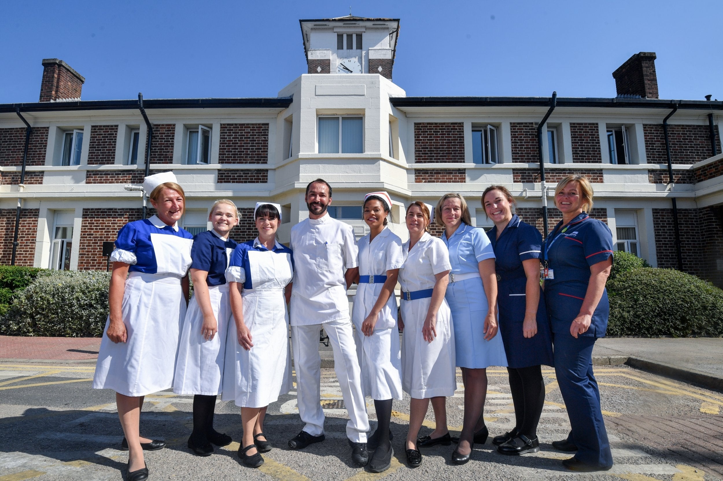 NHS at 70: Nurses pose in uniforms from seven decades to pay