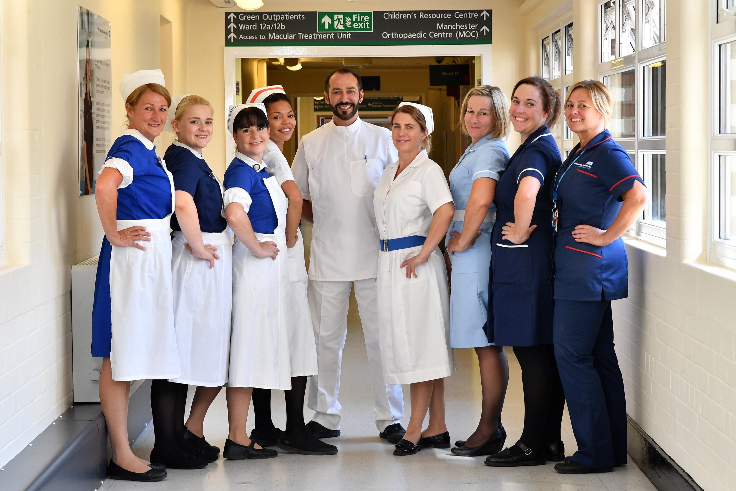 NHS At 70 Nurses Pose In Uniforms From Seven Decades To Pay Tribute 