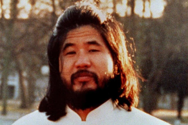 Former leader of Japanese doomsday cult Aum Shinrikyo, Shoko Asahara