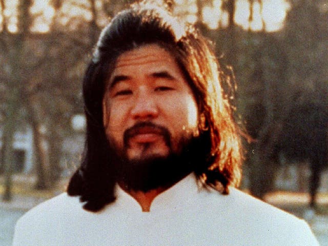 Former leader of Japanese doomsday cult Aum Shinrikyo, Shoko Asahara