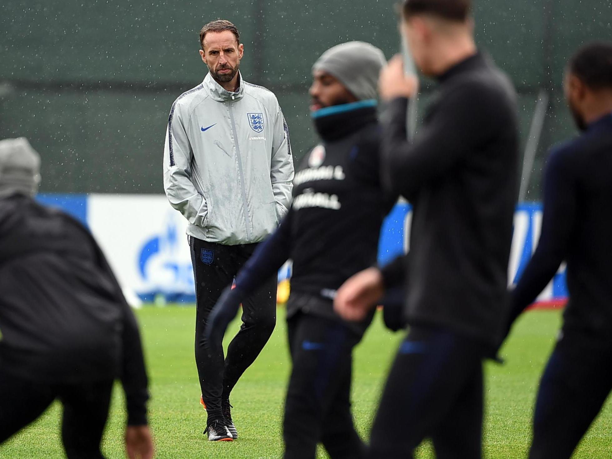 Gareth Southgate's men in training ahead of Saturday's quarter-final