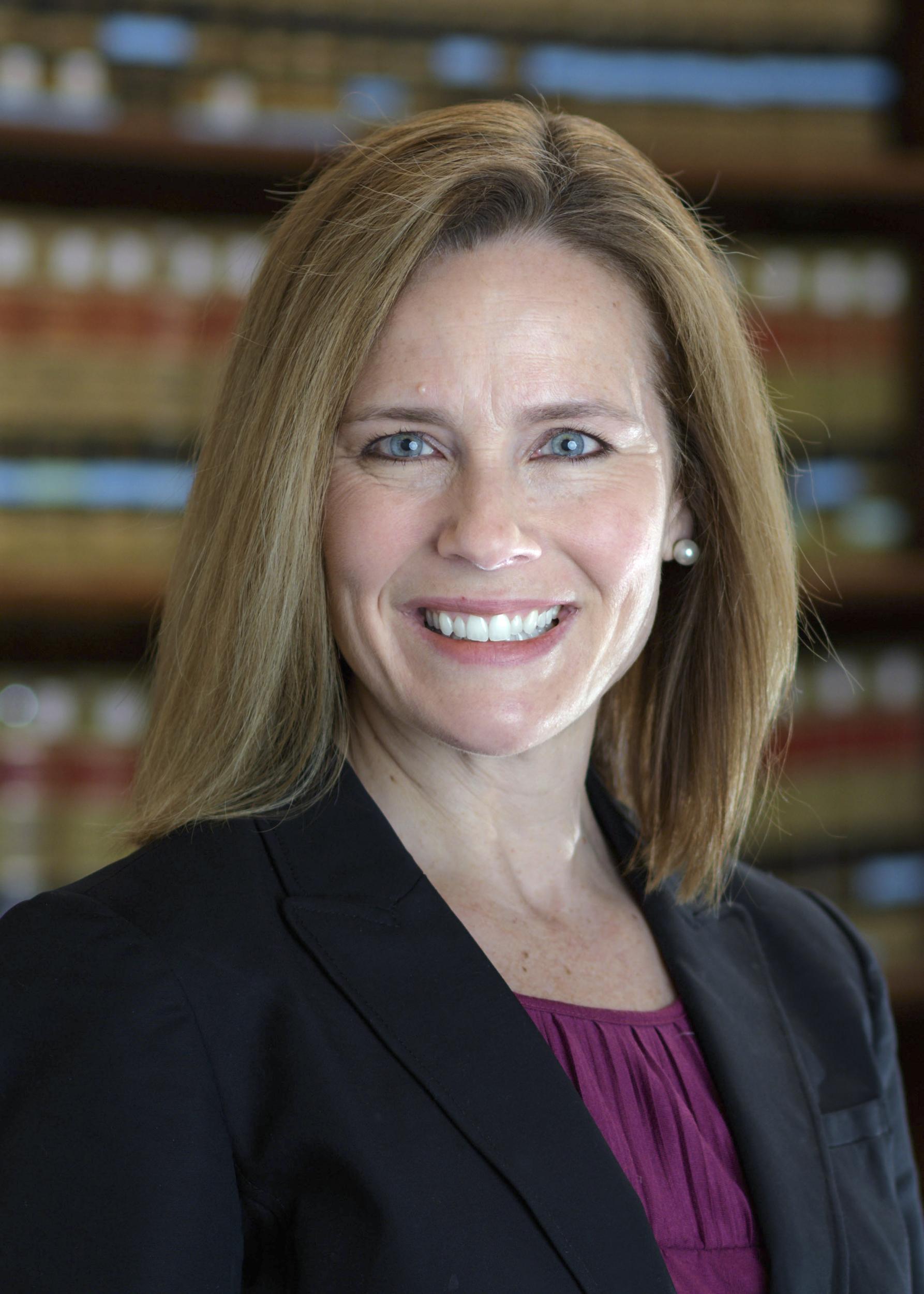 Judge Amy Coney Barrett is one of Mr Trump's top Supreme Court contenders