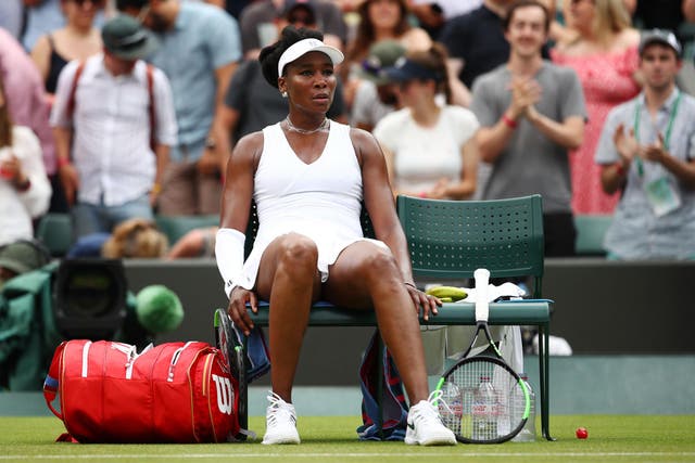 Venus Williams lost in the third round at Wimbledon.