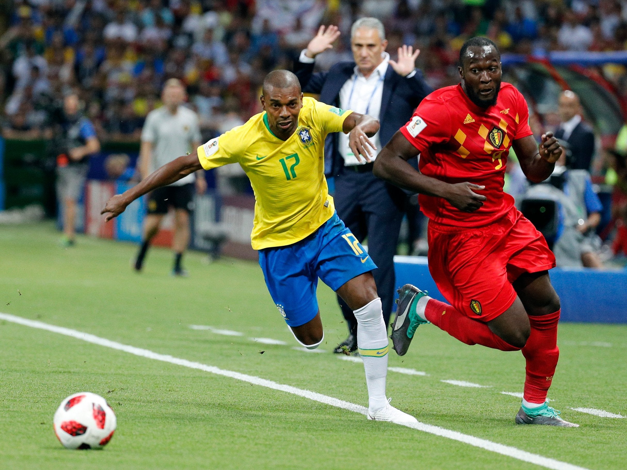 Romelu Lukaku's presence on the right wing caught out Brazil and helped Belgium take a surprise lead