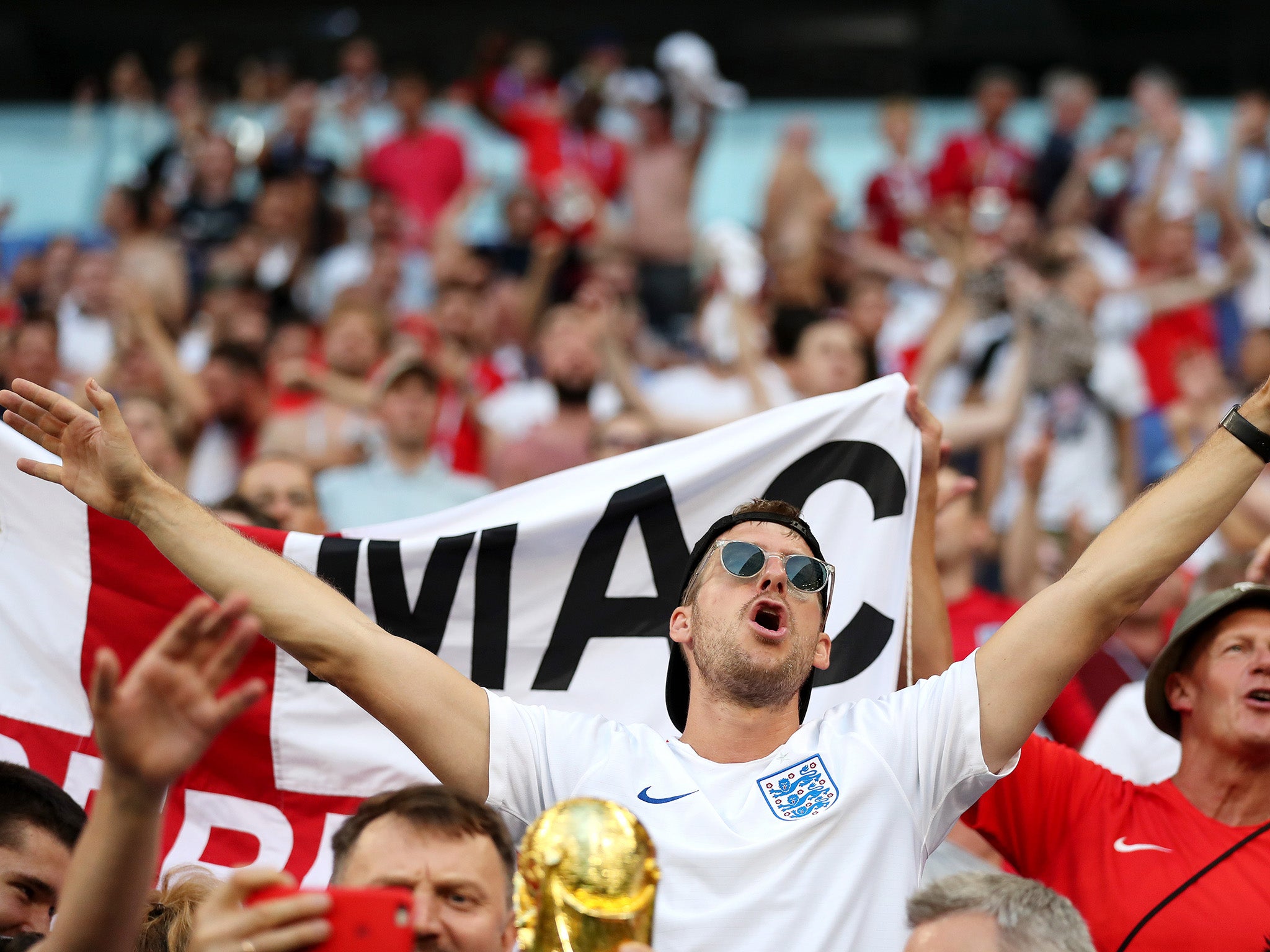 England fans outnumbered by Sweden supporters in Samara amid criticism over Russia World Cup ticketing