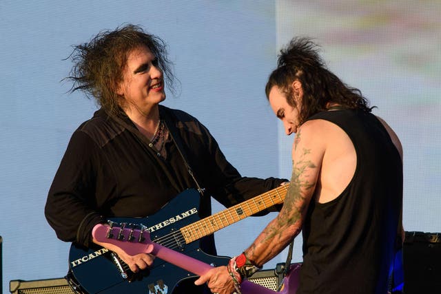 The Cure performing at British Summer Time in 2018