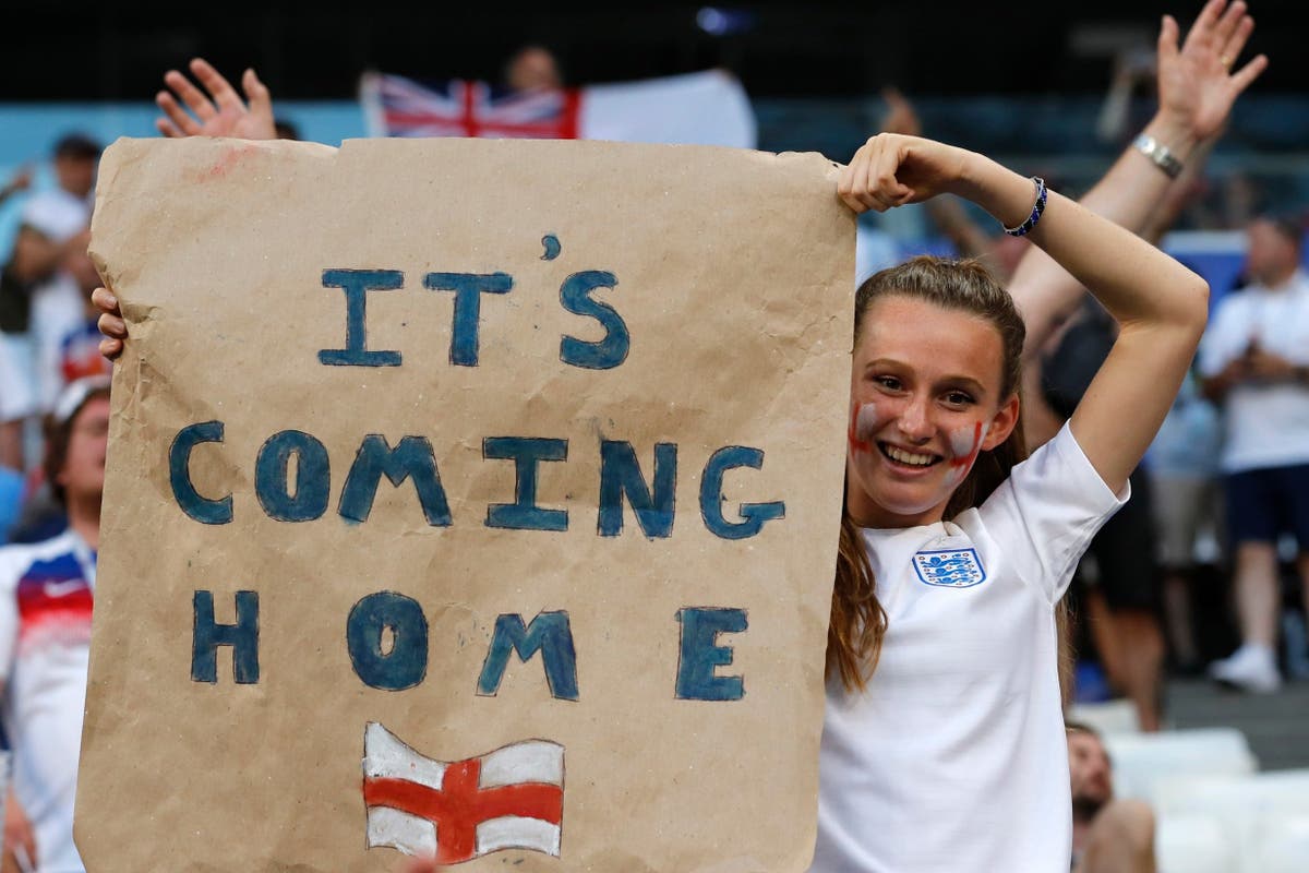 It s football. Its coming Home England. Football coming Home. Football шее coming Home. It's coming.