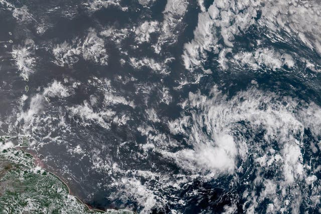 The US National Hurricane Centre said Beryl's maximum sustained winds remained 45 mph