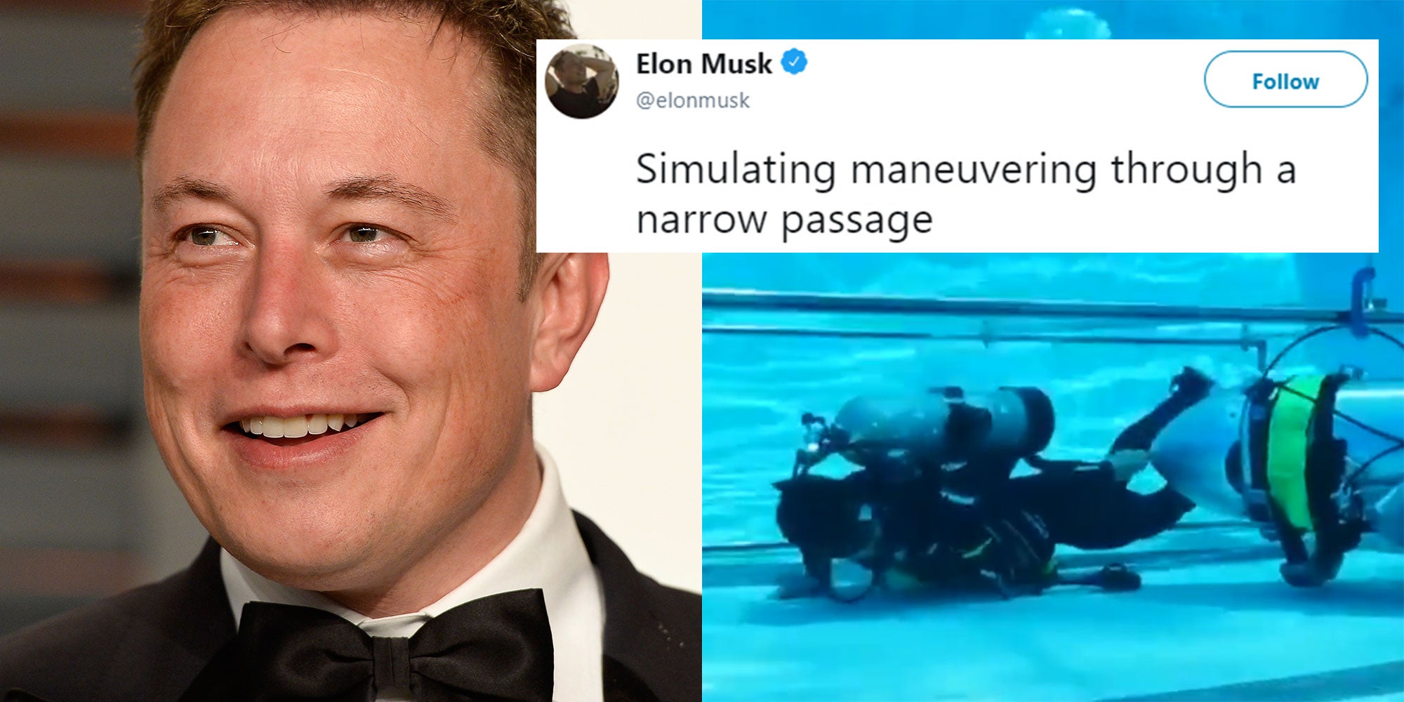 Elon Musk posts video of 'kid-size submarine' for trapped Thai boys | indy100
