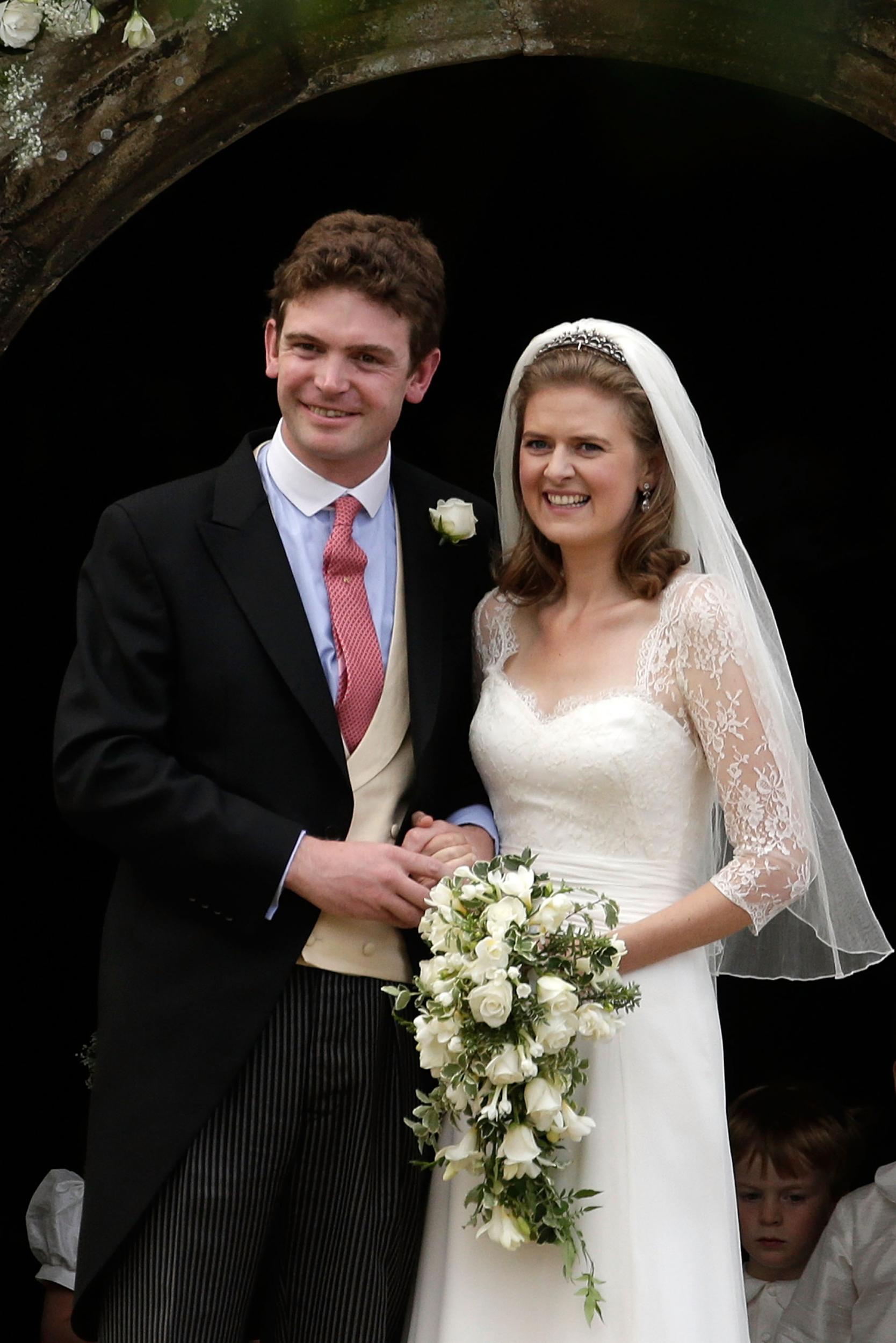 Lady Laura Meade pictured on her wedding day.