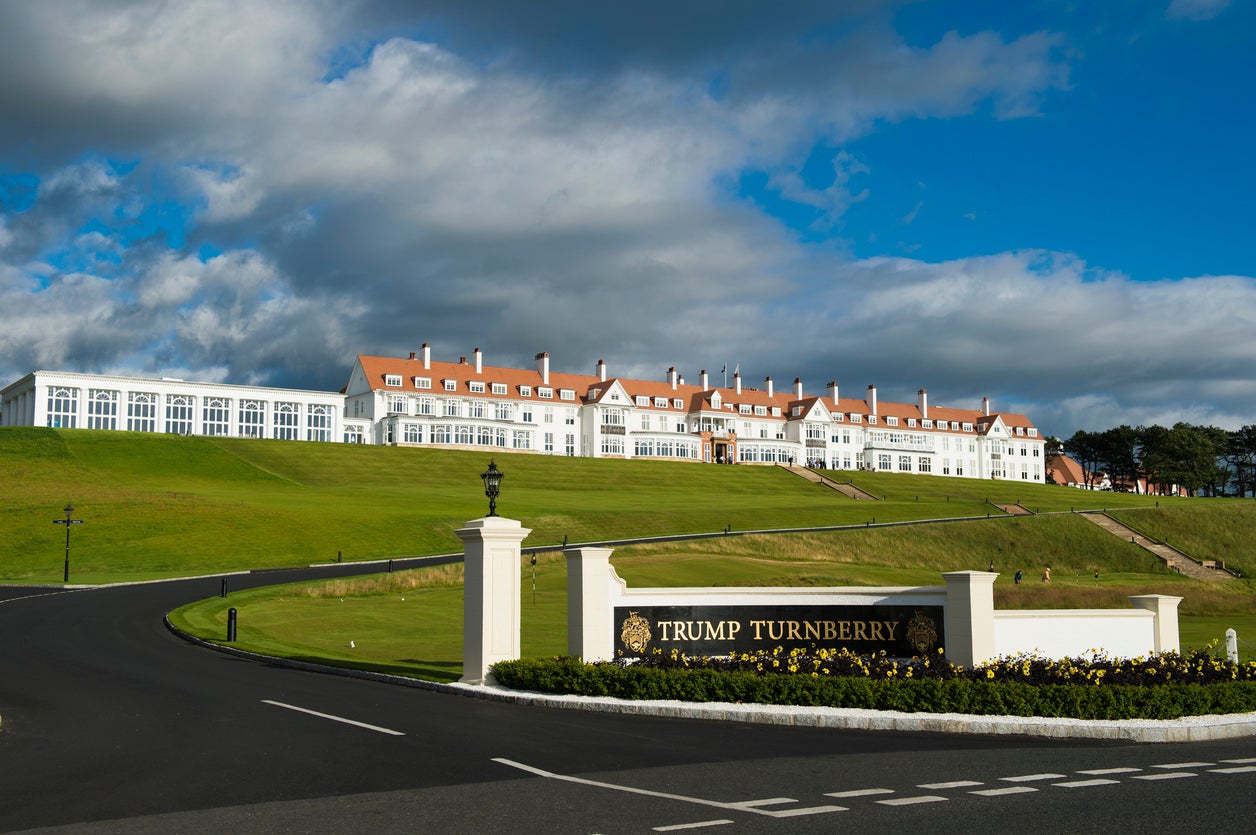 Trump spent two days at his South Ayrshire hotel in July